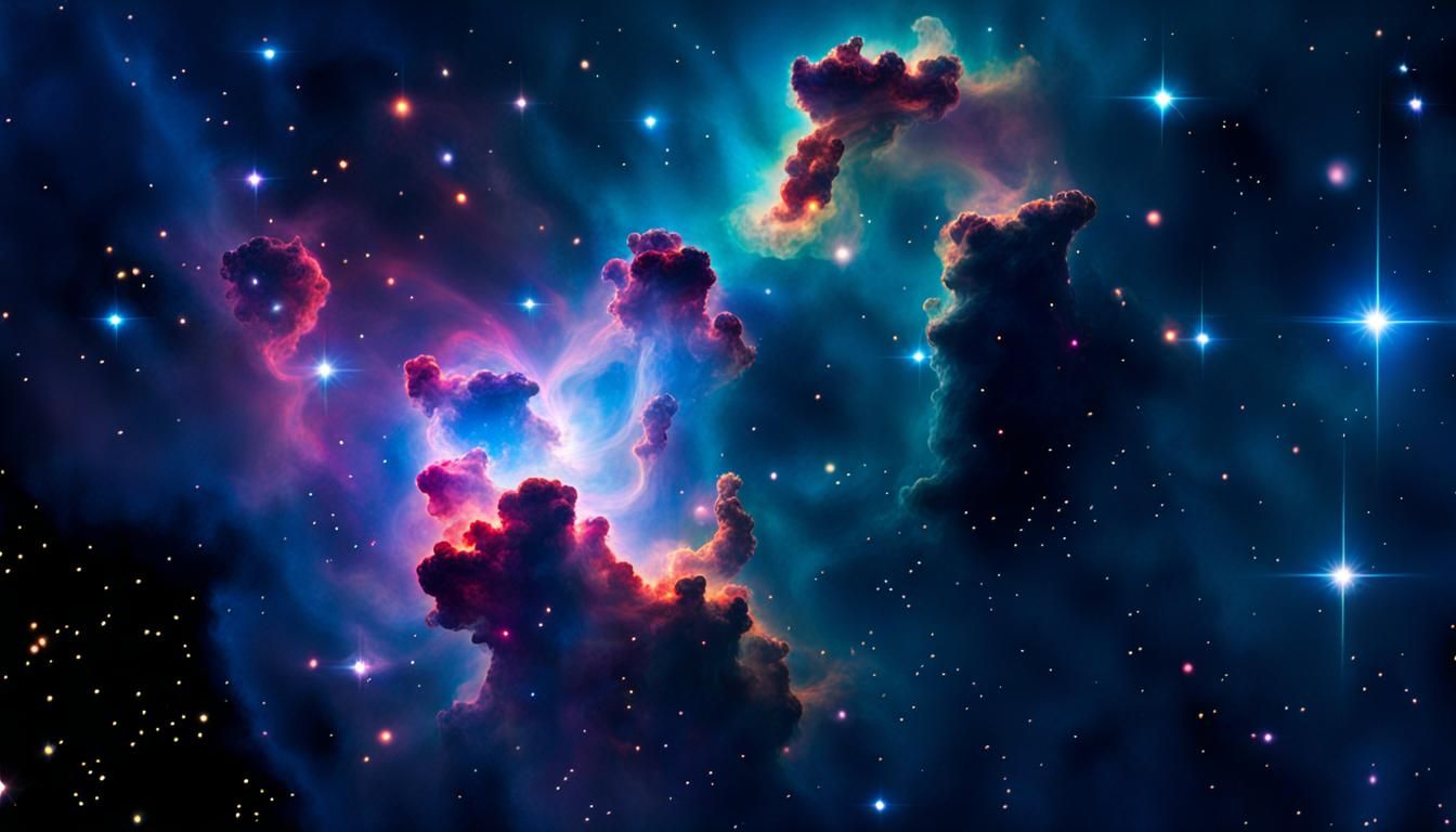 Vibrant Celestial Bloom