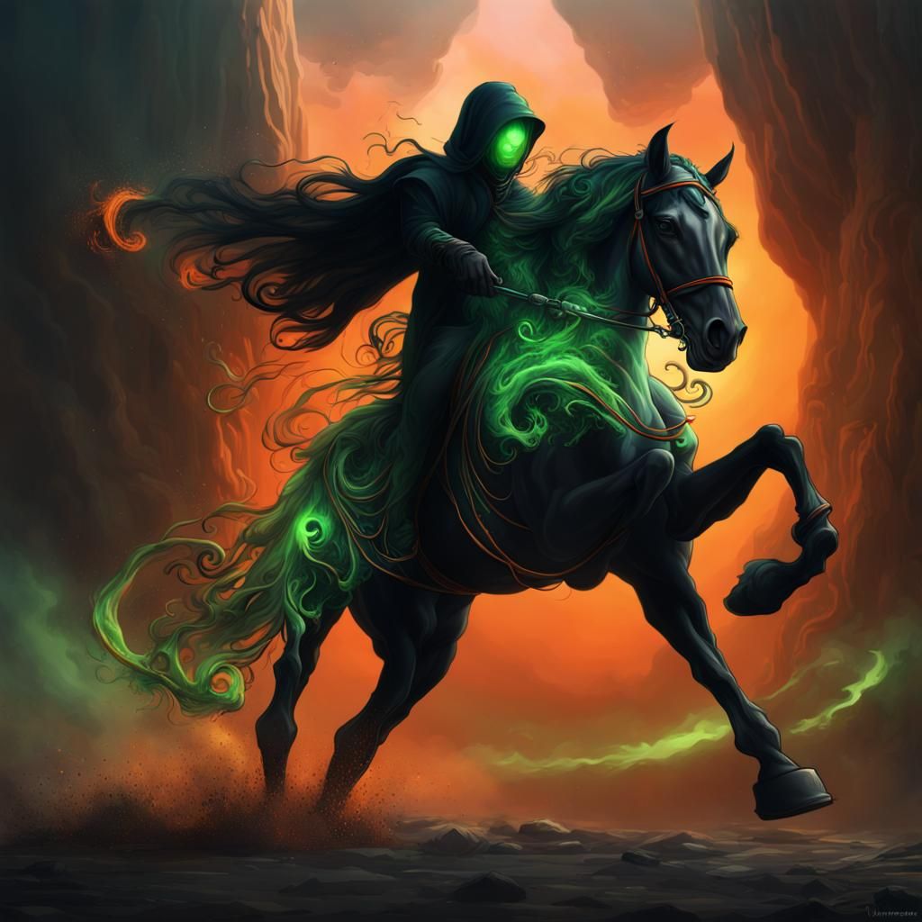 Surreal Rider of the Autumnal Abyss