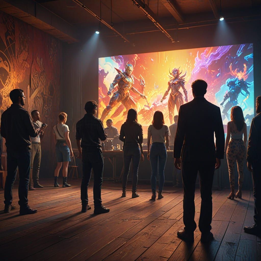 Virtual Stage for Artists in Vibrant Digital Painting