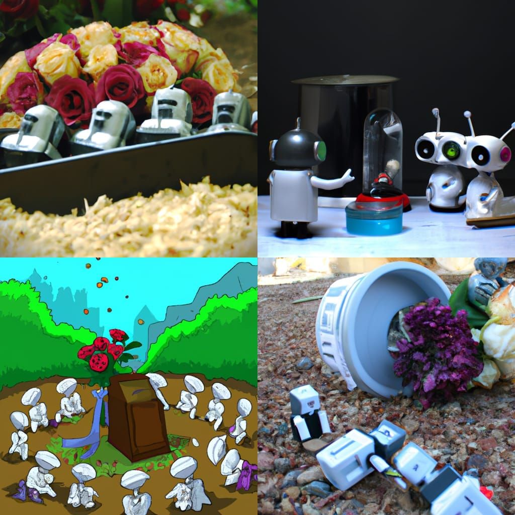 Industrial Robotic Obituary in a Ravaged Cityscape