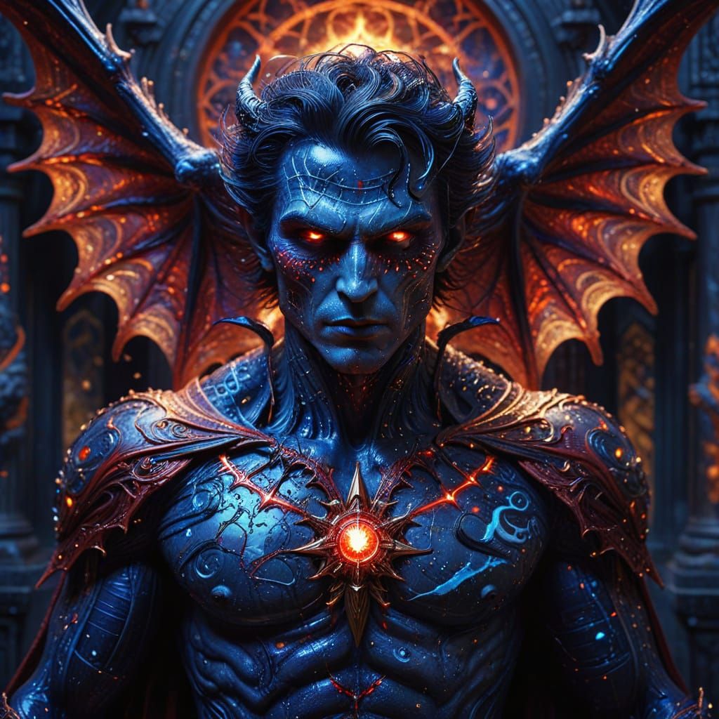 Otherworldly Vampire With Celestial Attire