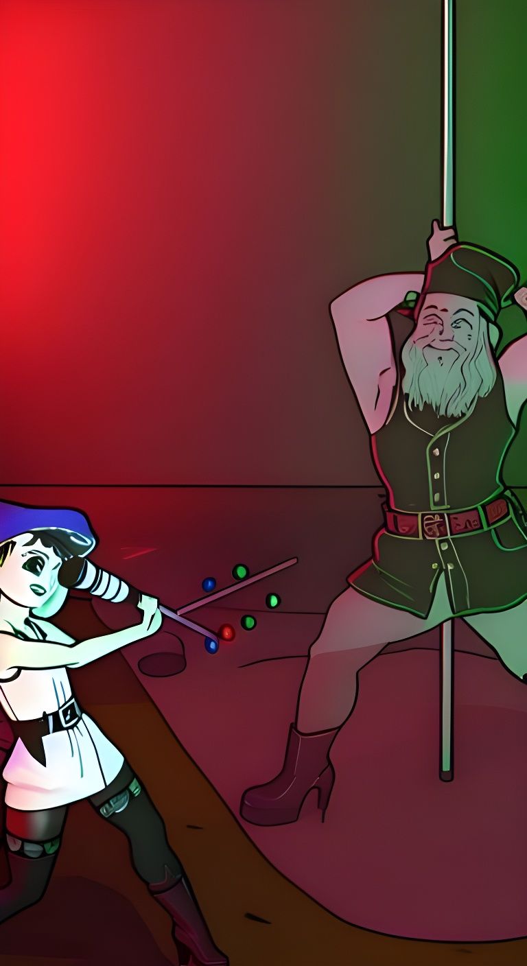 Mischievous Gnome Portrait in Whimsical Style