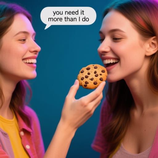 A Colorful Image of Friendship and Cookies