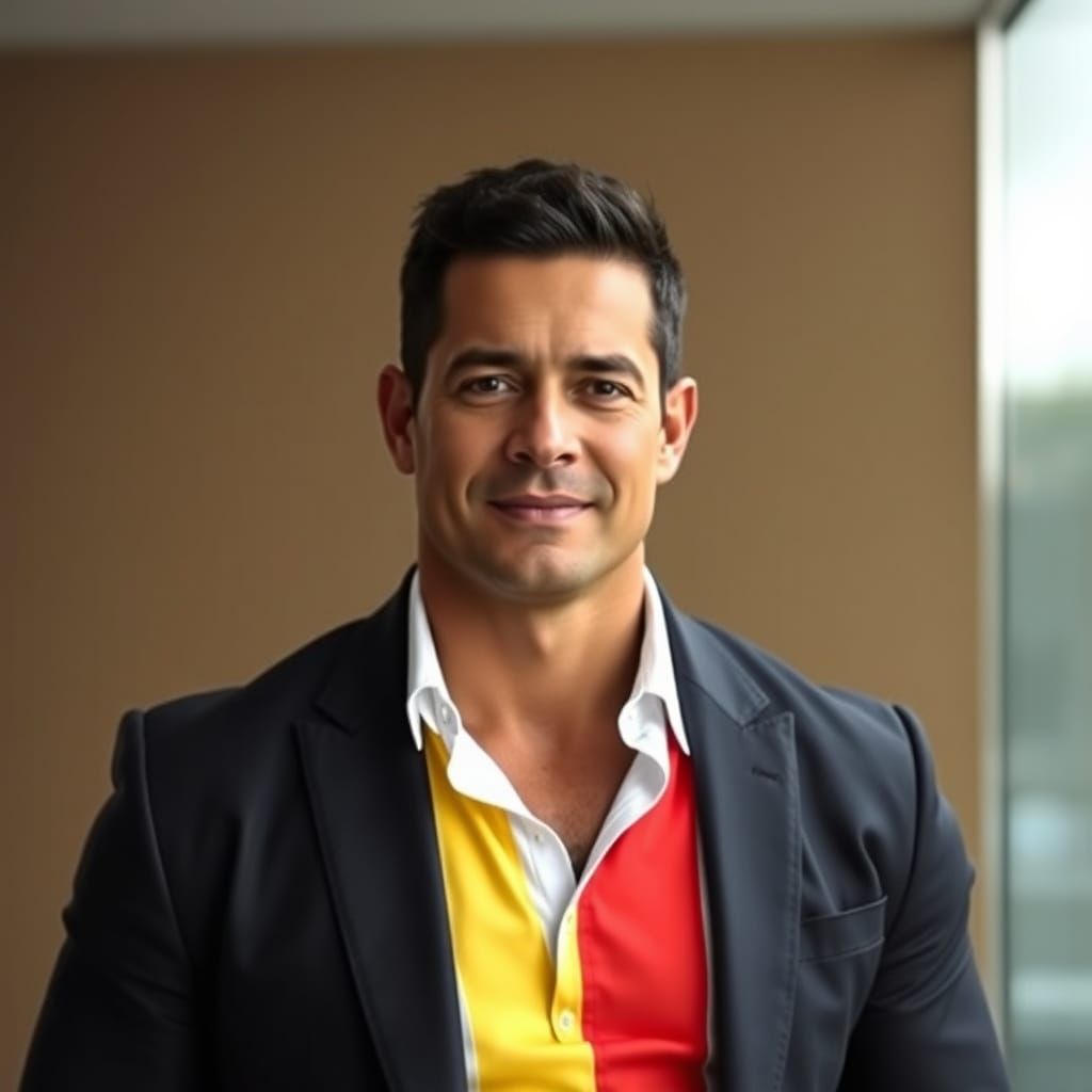 Brazilian Football Mogul in a Modern Aesthetic