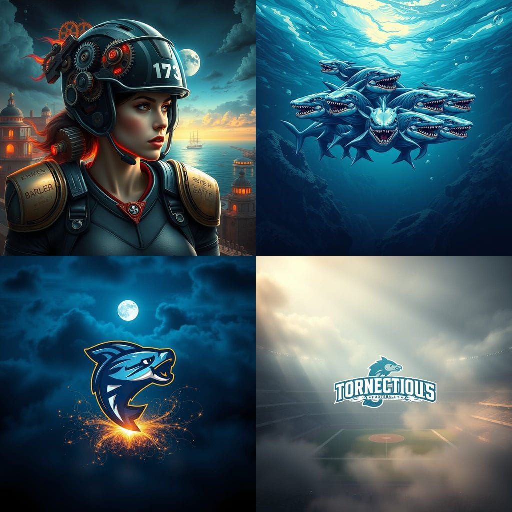 Connecticut Torpedoes Women's Football Team Logo - Detailed....