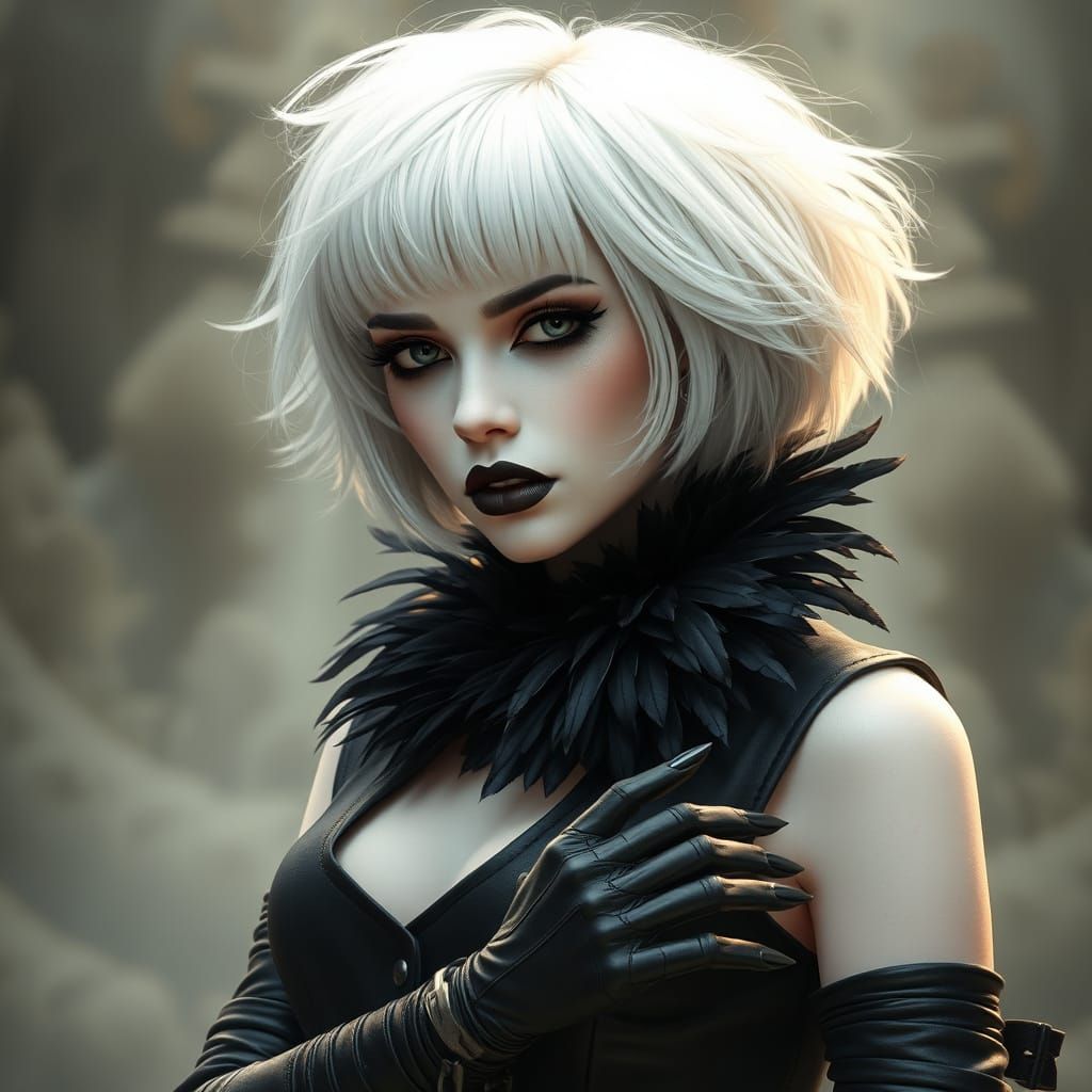 Ethereal Gothic Goddess in Hyperdetailed Fantasy