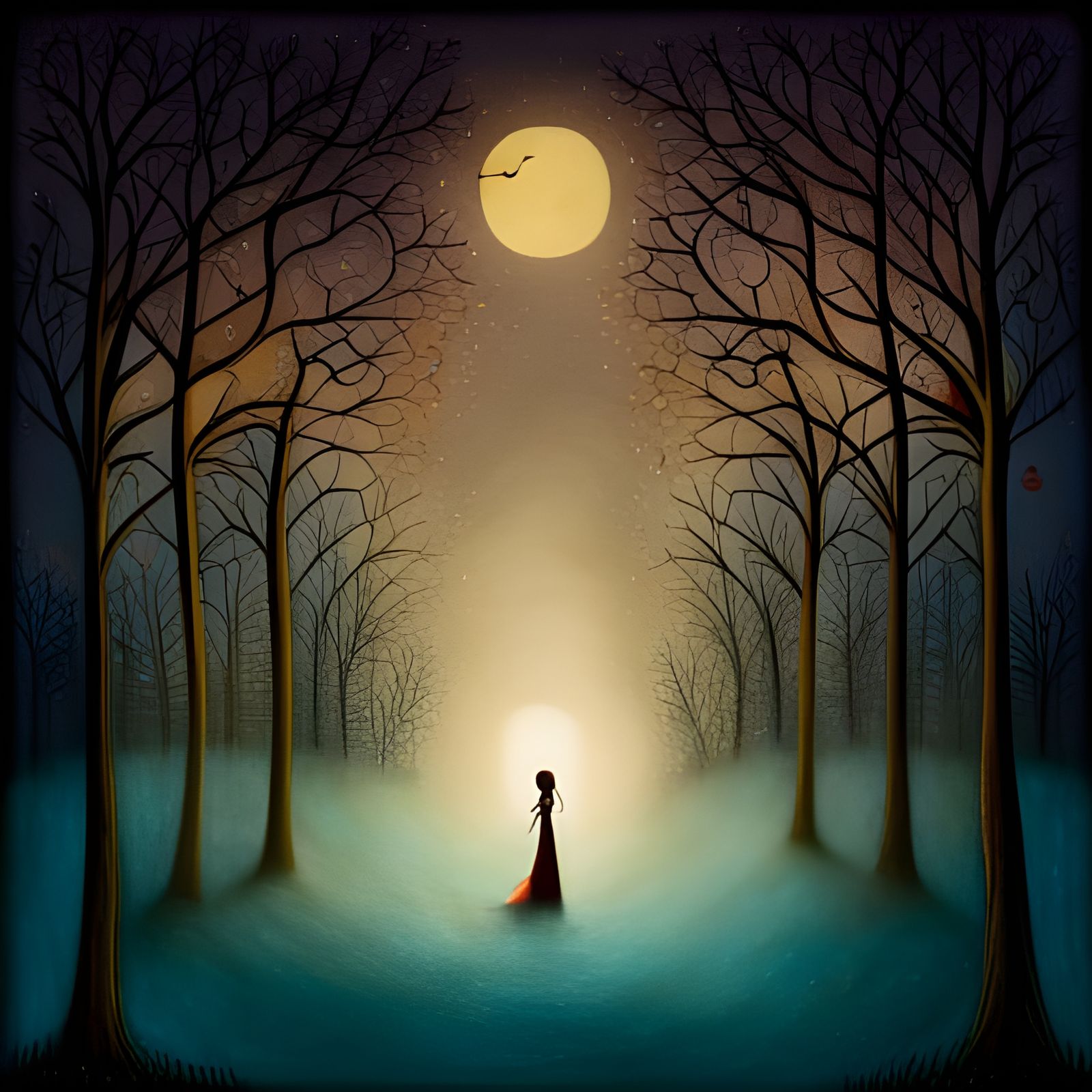 Enchanted Fairytale Scene in Surreal Style