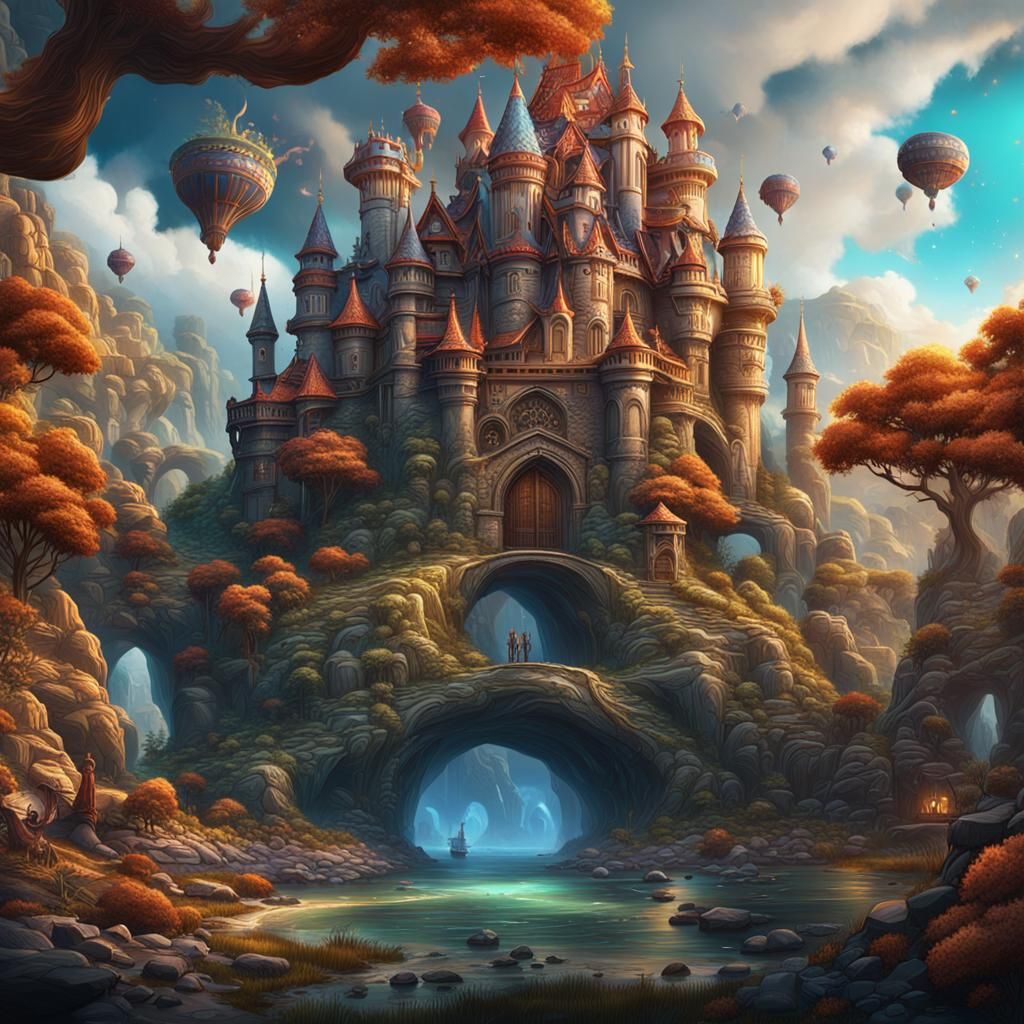Epic Fantasy Collage in Stunning Detail