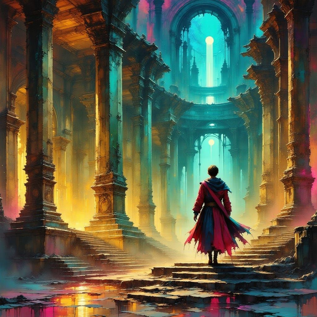 Time Lord in Gallifrey Citadel Sci-Fi Scene