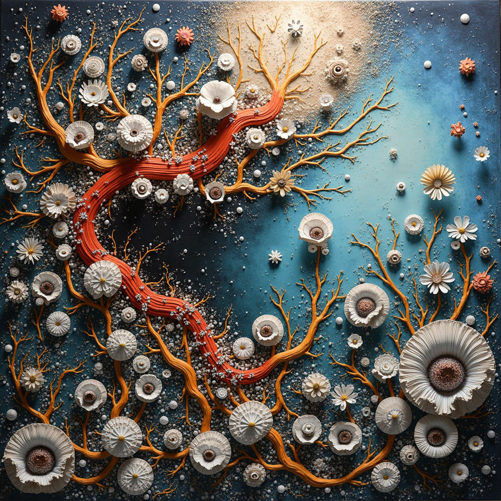 Abstract Art with Rock Singers and Opium