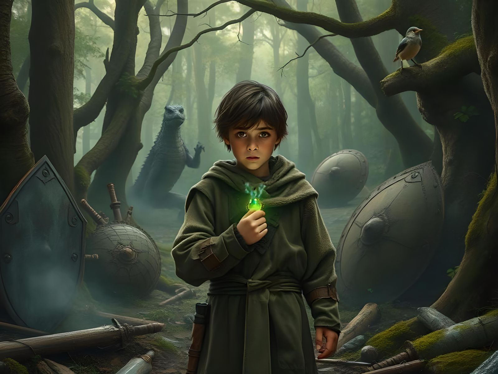 Magical Green Robe in Harmony