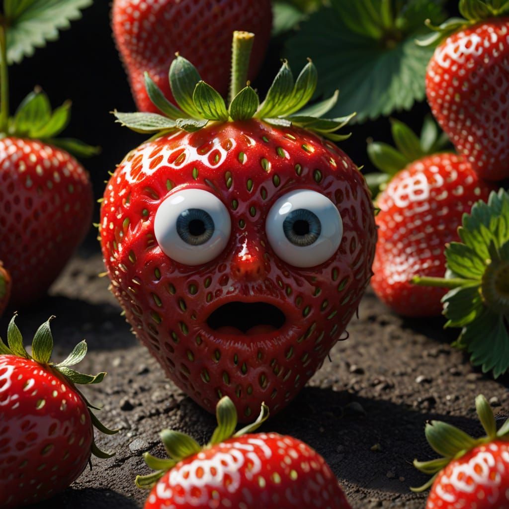 Fruit Portrait in Dramatic Lighting