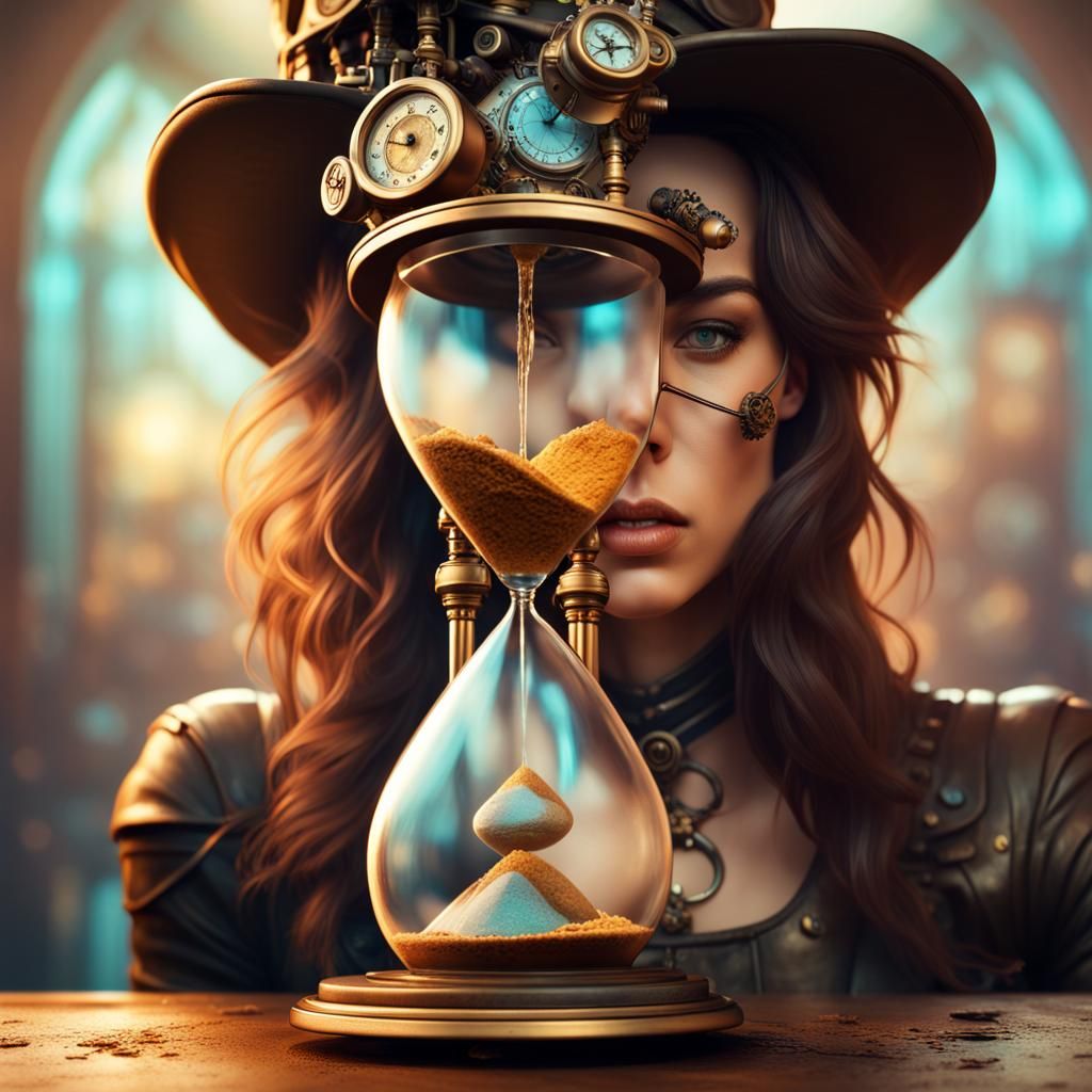 Steampunk Siren Measures Time in Stunning Hyperrealism