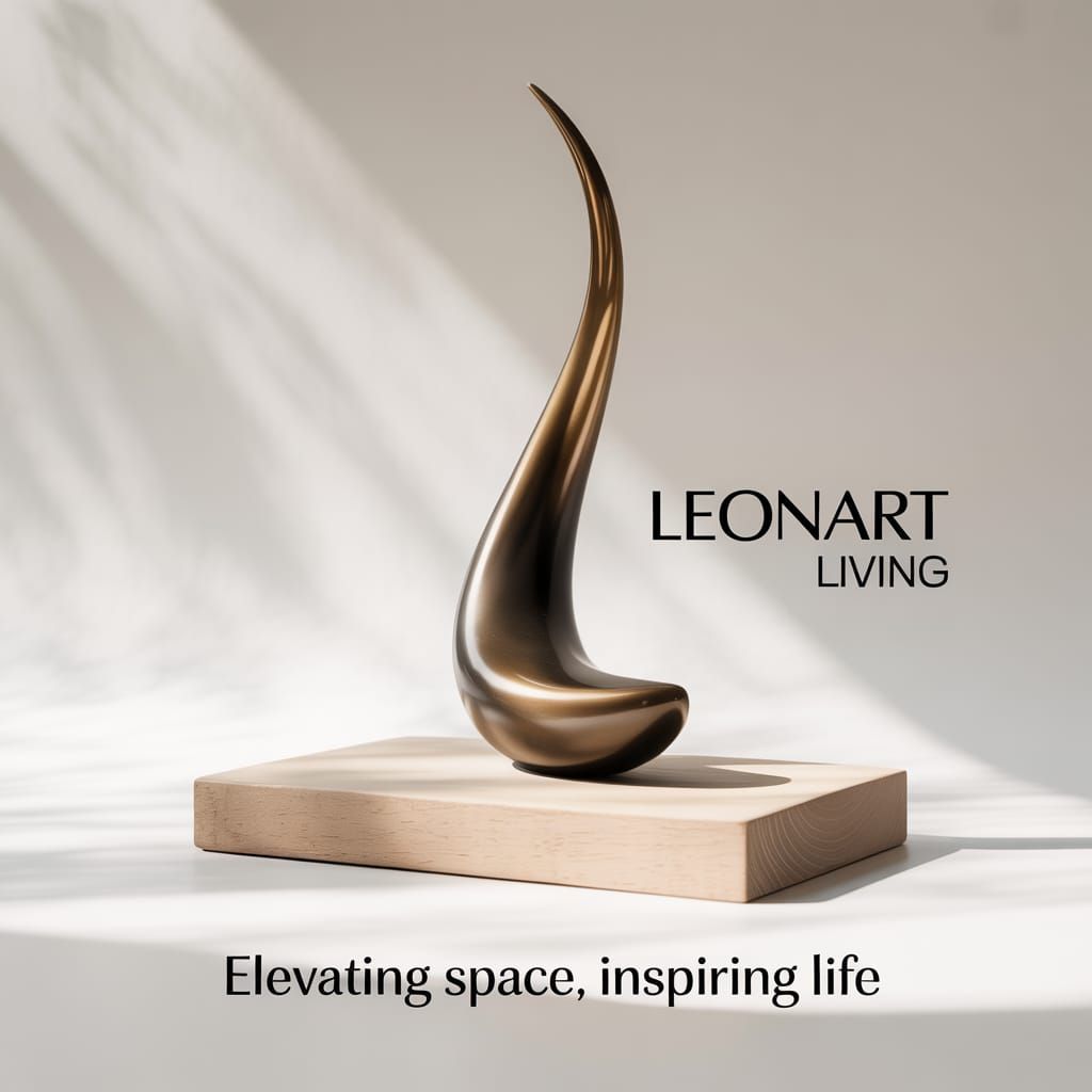 Minimalist Bronze Sculpture: Organic Form, Modern Elegance