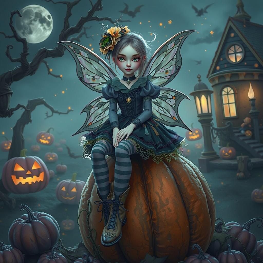 Whimsical Victorian Halloween Fairy Reigns Supreme in Hallow...