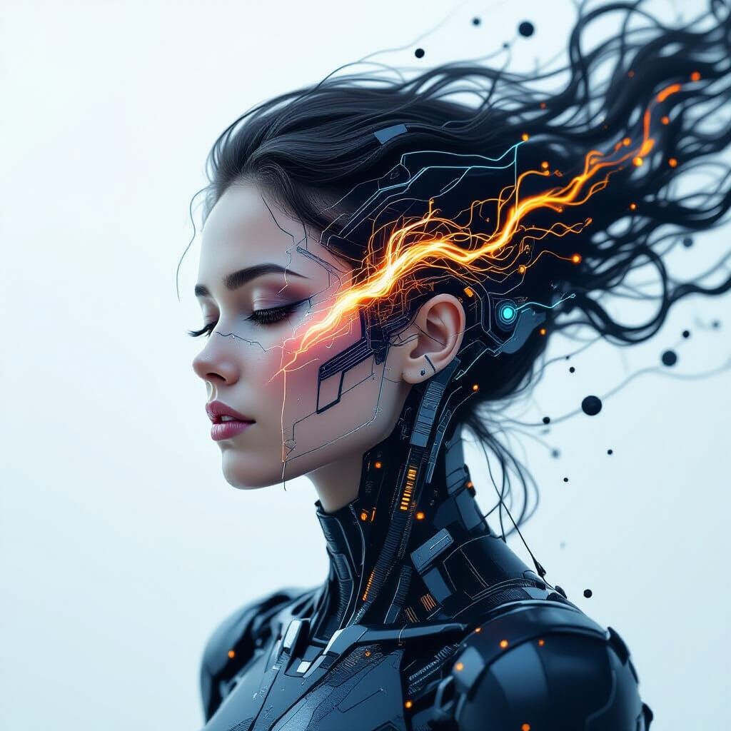 AI Art: Synthetic Pulse Synthetic Flame