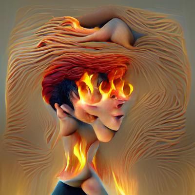 Cyberpunk Cityscape on the Brink of Collapse