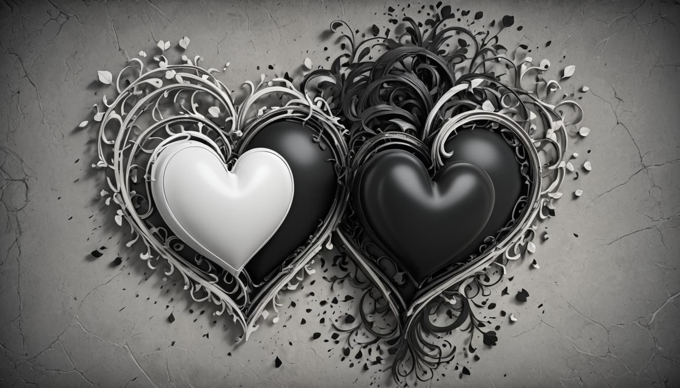 Coupled Hearts in Epic 8K 3D Videogame Art