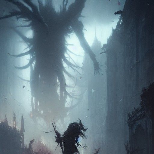 Dark Fantasy Masterpiece: Insane Portrait with Hyperdetailed...