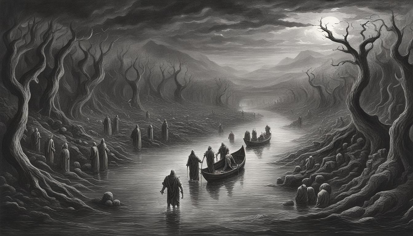 Gloomy Realm of the Undead in the Underworld