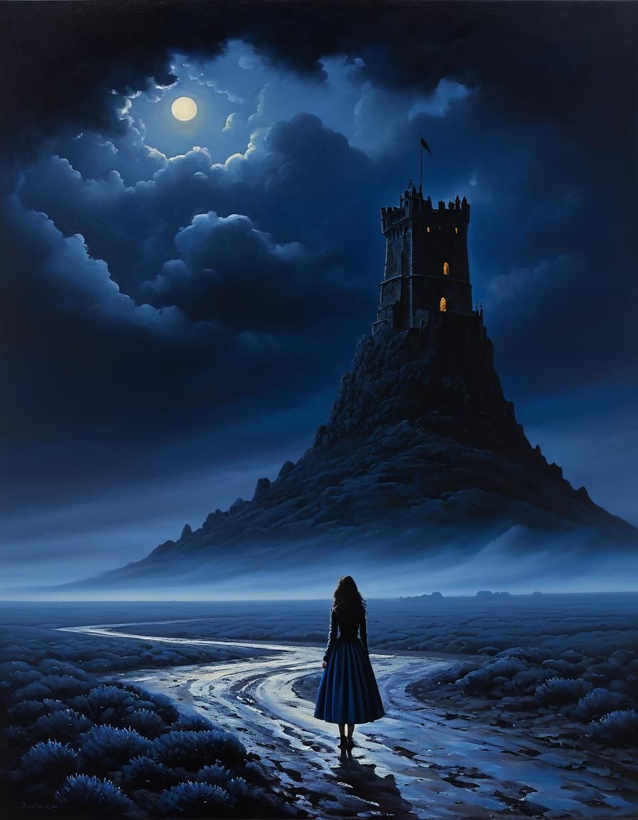 Ethereal Dawn on a Barren Plain