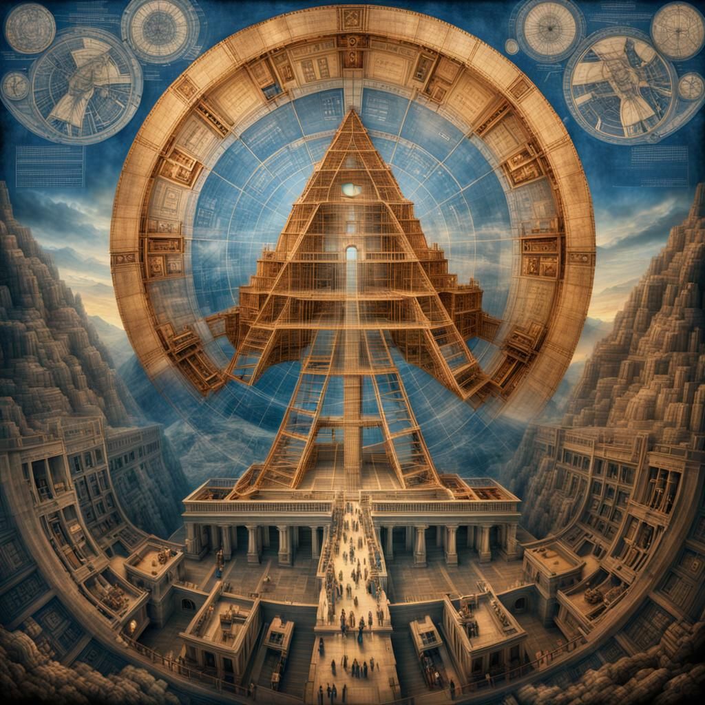 Sacred Geometry Masterpiece Unveils Urban Landscape