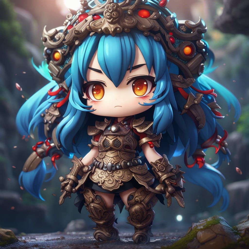 Dreamy Fantasy World as Chibi Concept Art