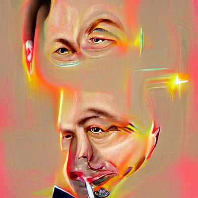 Elon Musk in Futuristic Space Suit