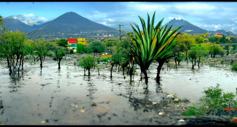 Rural Mexican Oasis Revealed After Gentle Rain