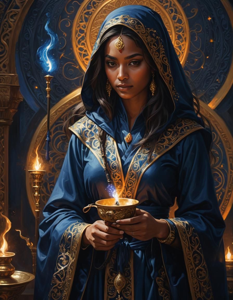 Female arabic Mage