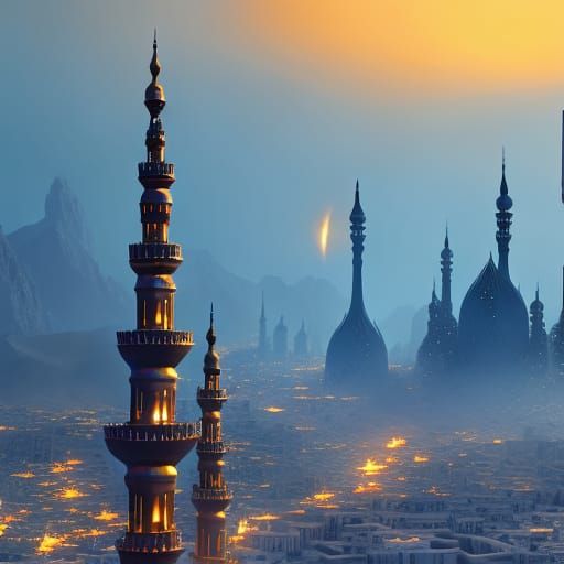 Ancient Arabian Metropolis Shines with Enchanted Magic