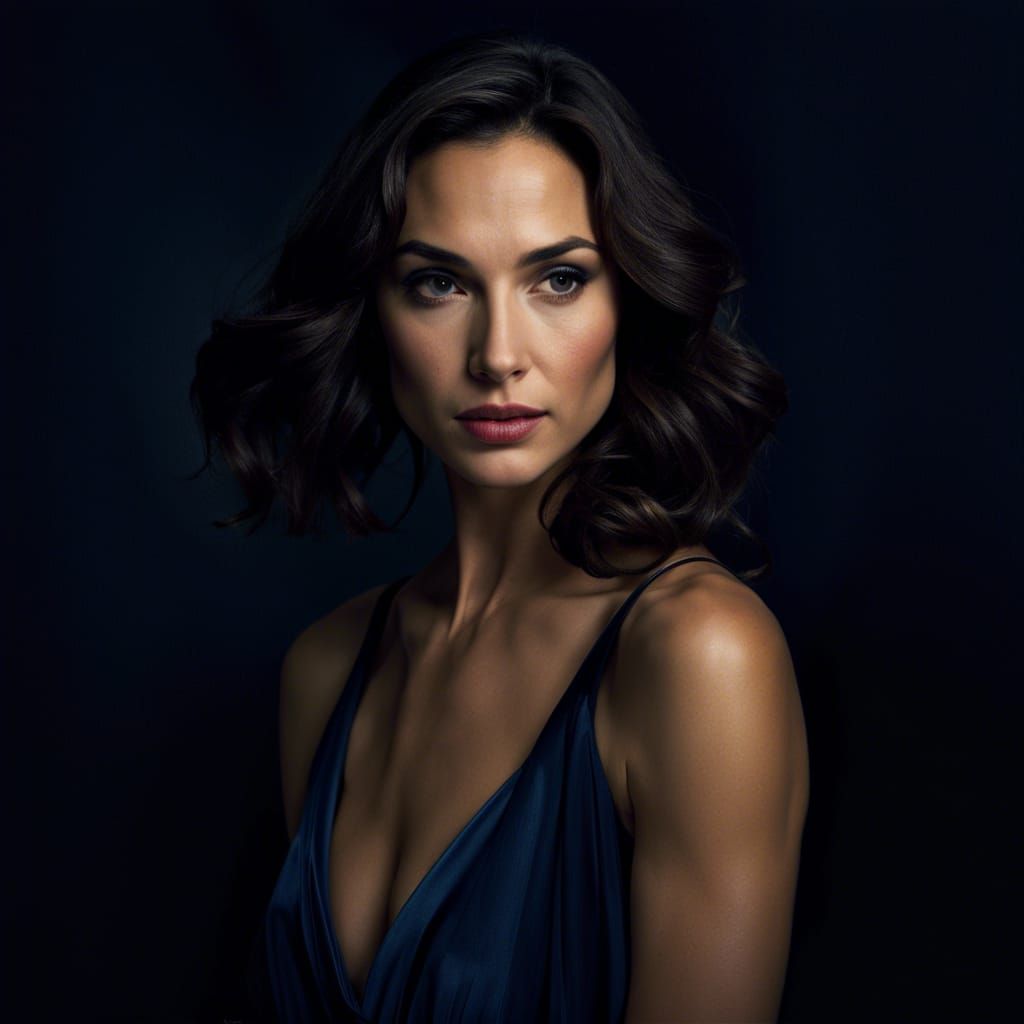 Gorgeous Gal Gadot in Chiaroscuro Studio Portrait