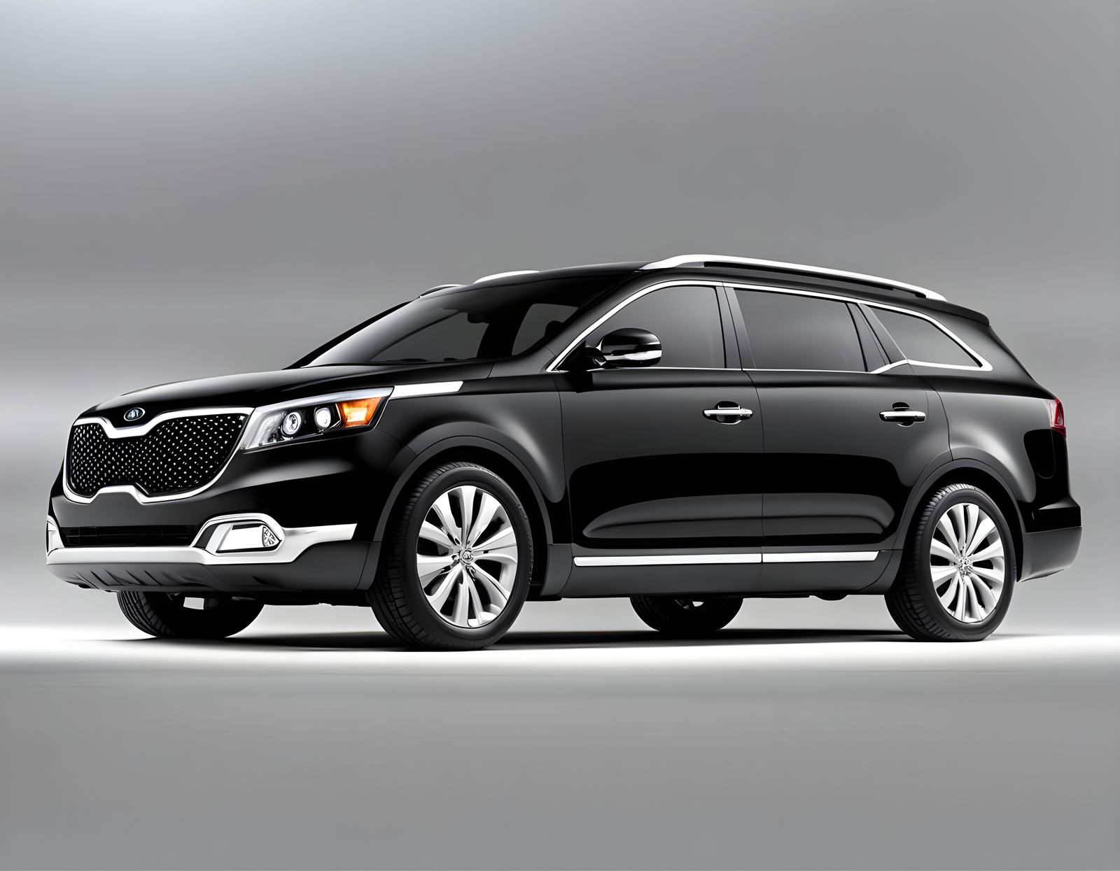 Luxury 2011 Kia MKT SUV Rendered in Black