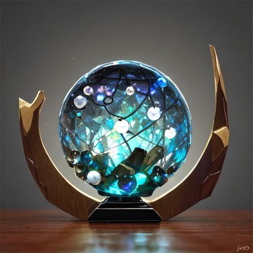 Delicate Origami Cylinders Holding Murano Glass Pearls