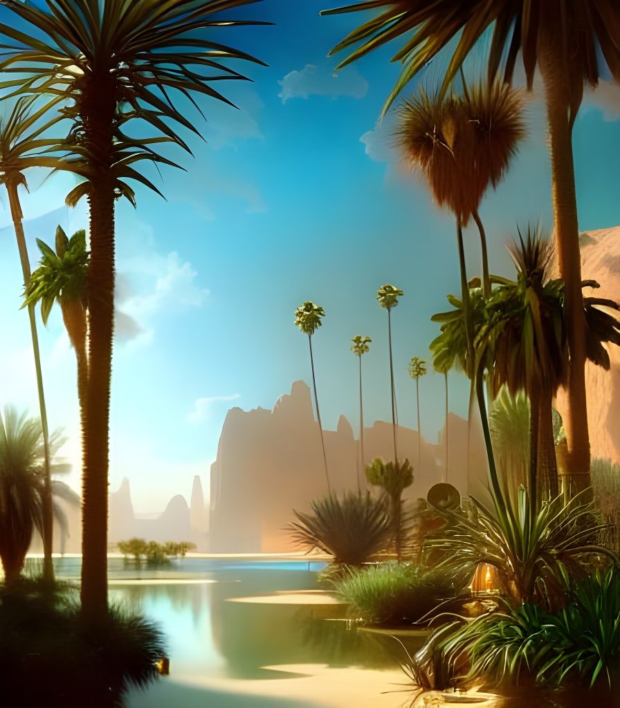 Beautiful desert Oasis ...
