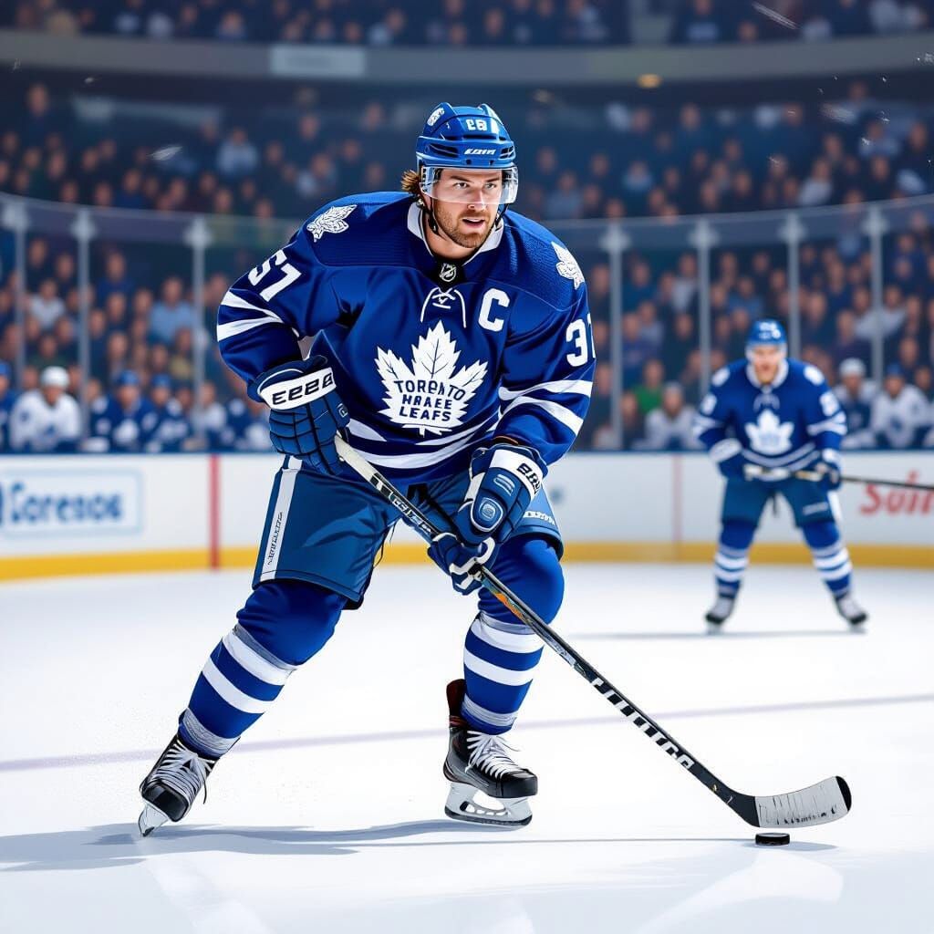 Doug Gilmour Toronto Maple Leafs Dynamic Illustration