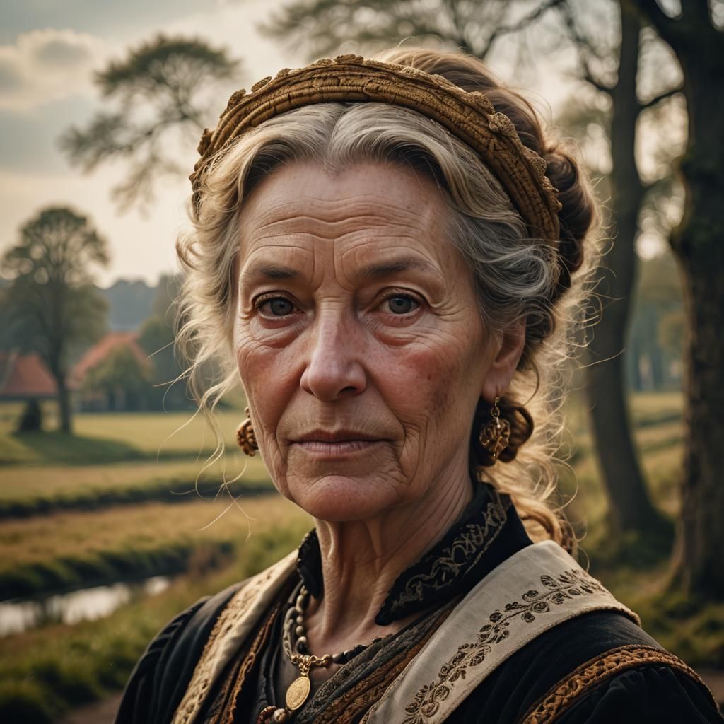 Dutch Golden Age Portrait of a Traditional Woman