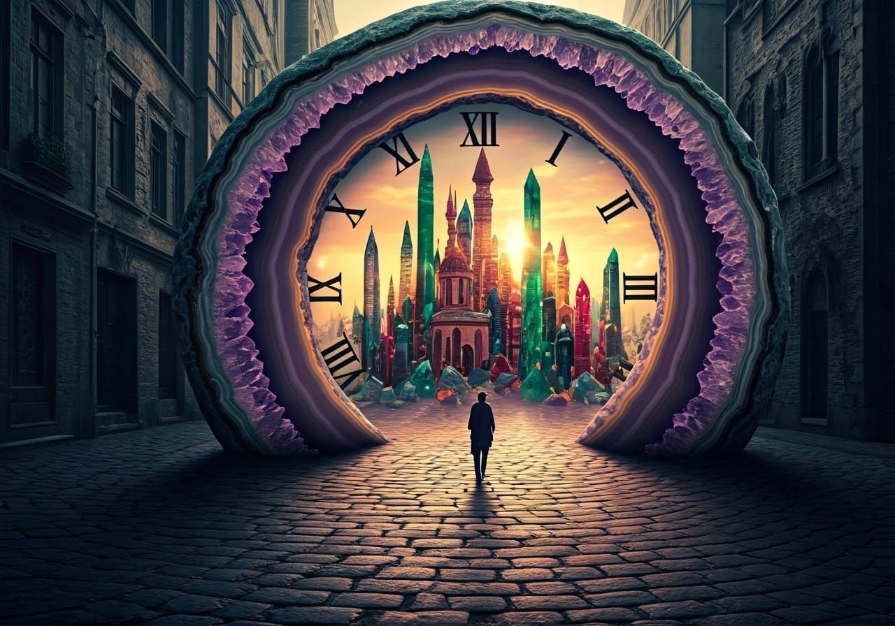 Timeless Portal to a Gemstone Metropolis