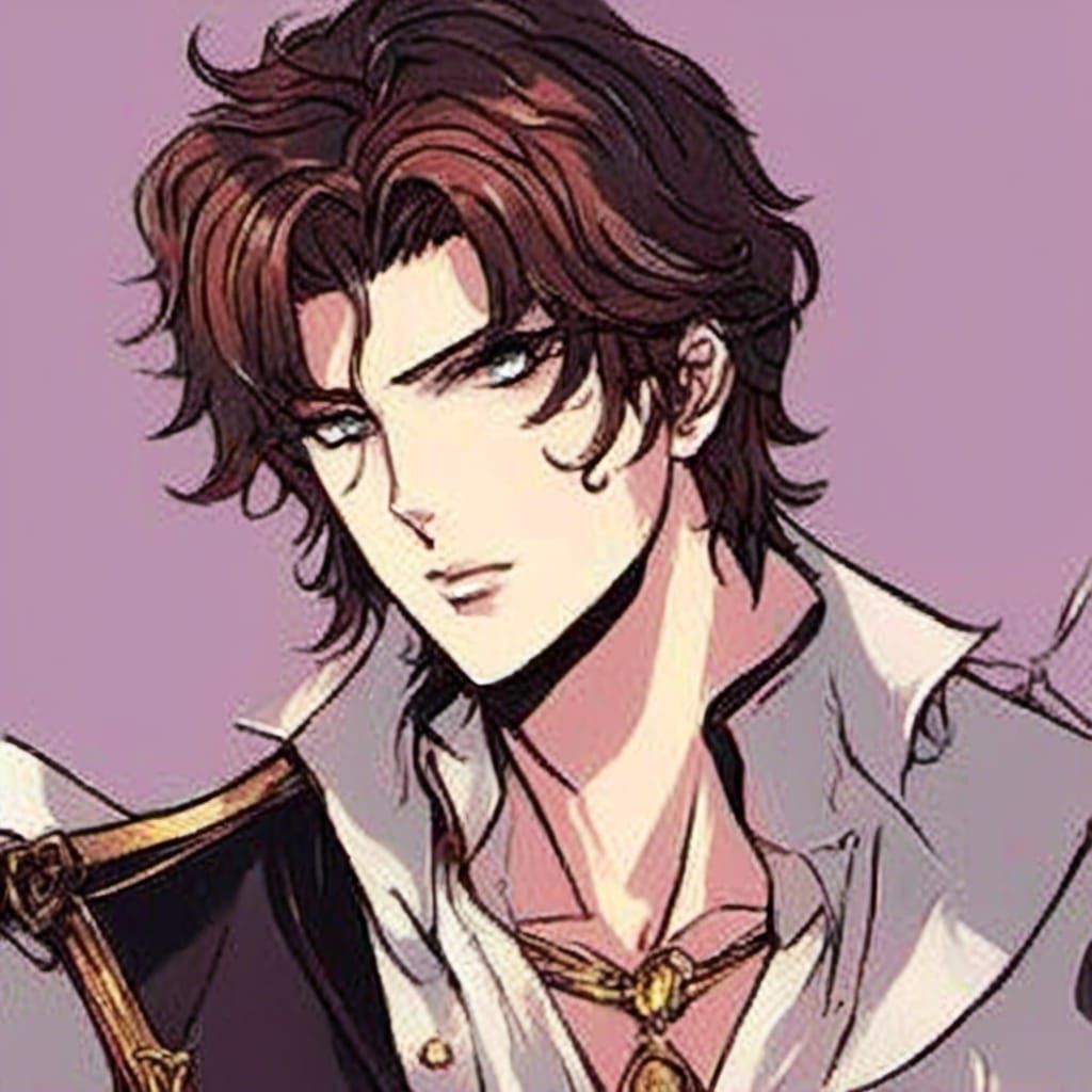 Charming Pirate Vampire in Anime Style