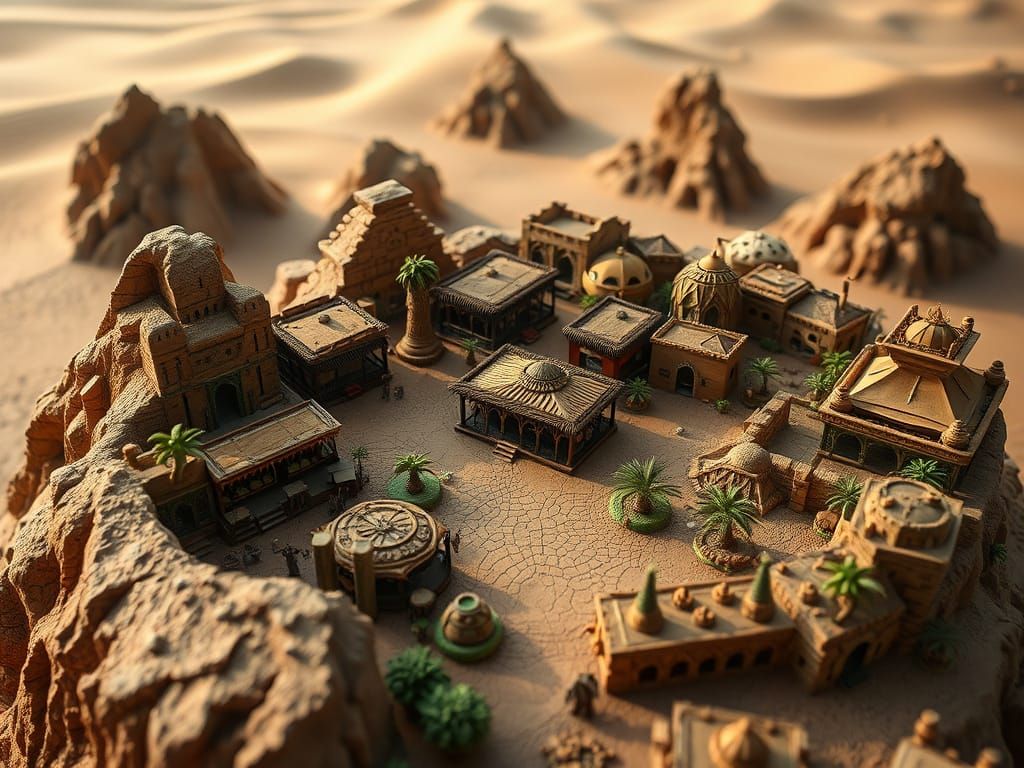 Madinat Omrata, Oasis in dormant volcano