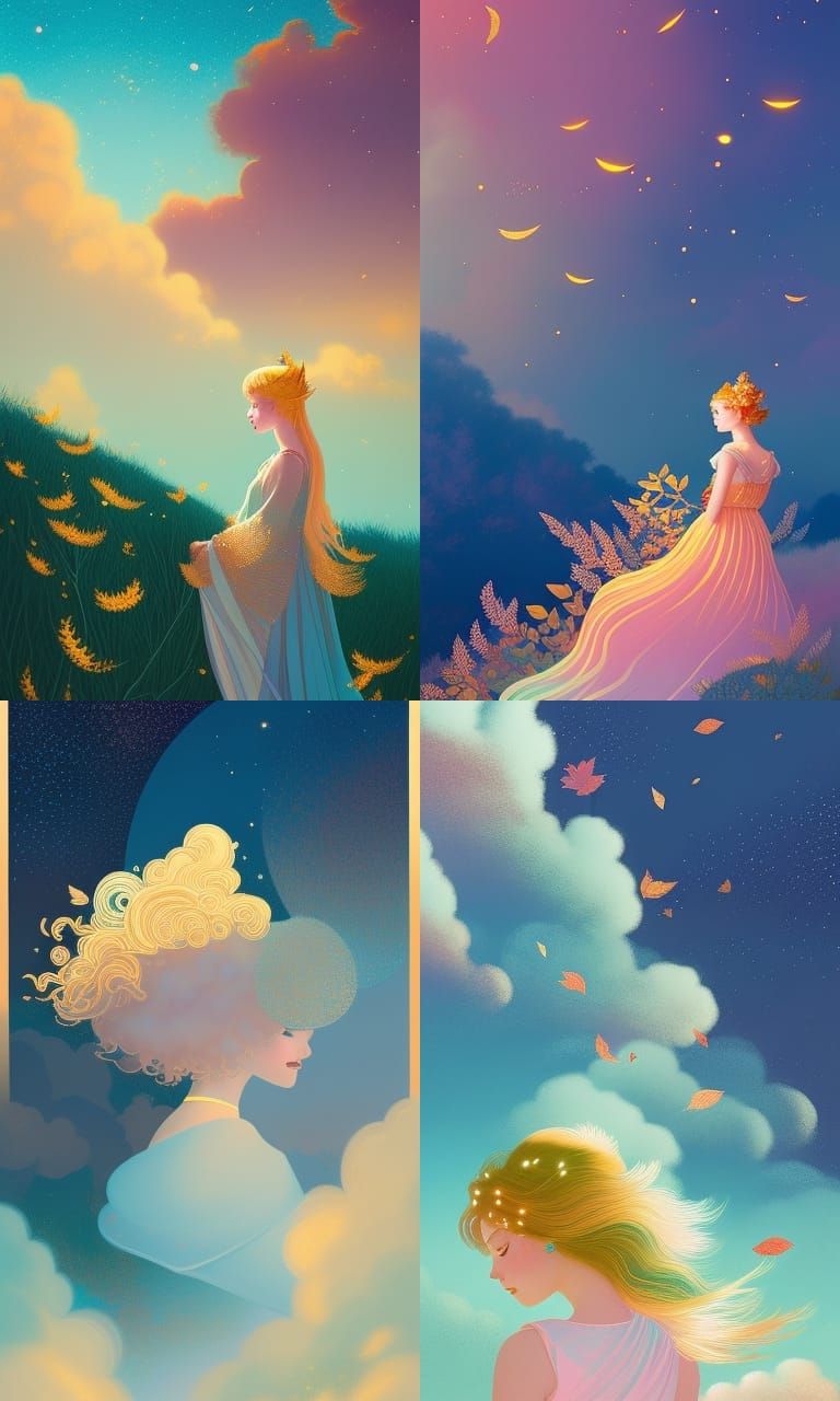 Iridescent Princess in Pastel Hues