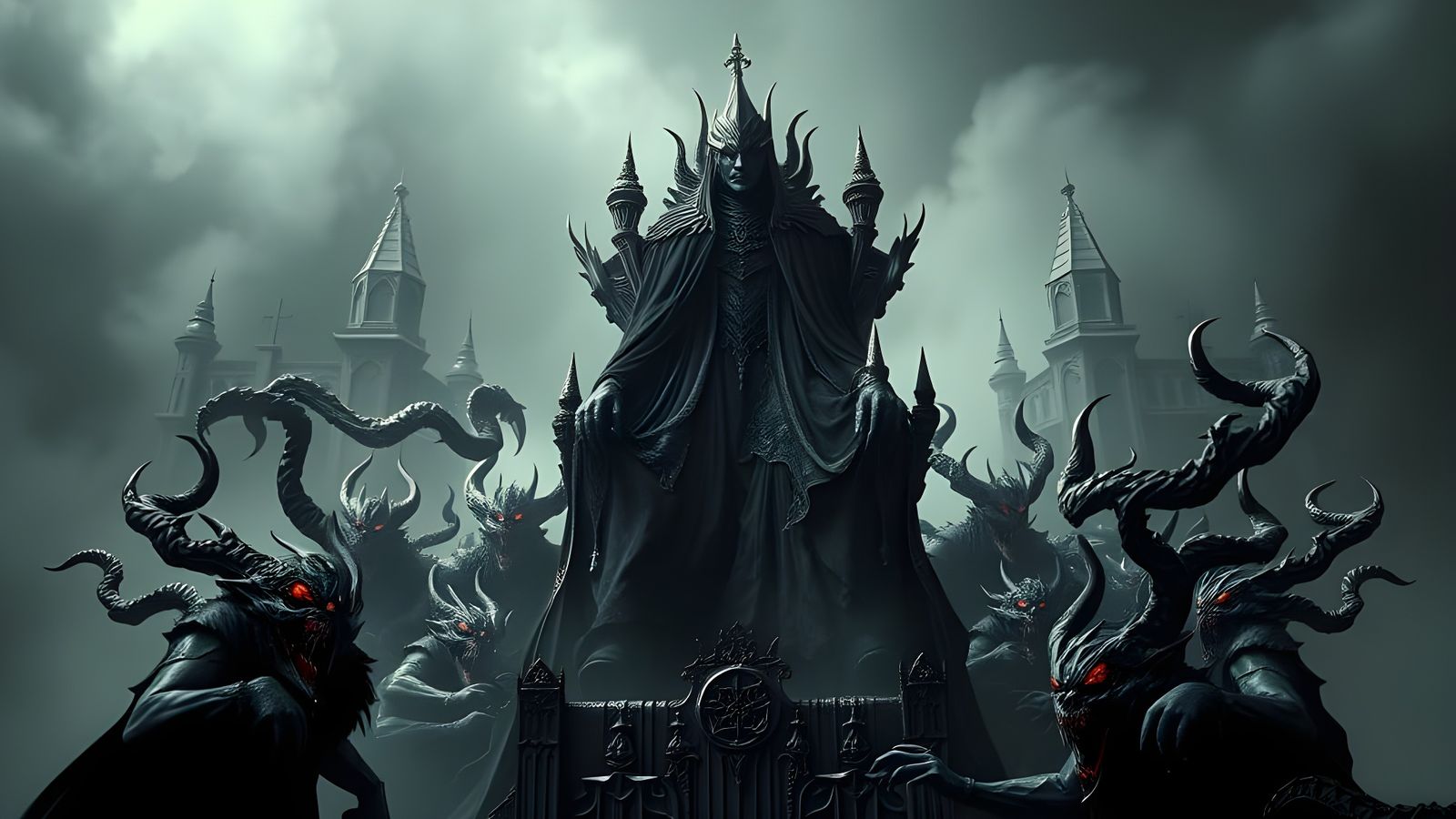 Dark Fantasy Realm in Medieval World with Malevolent Lord