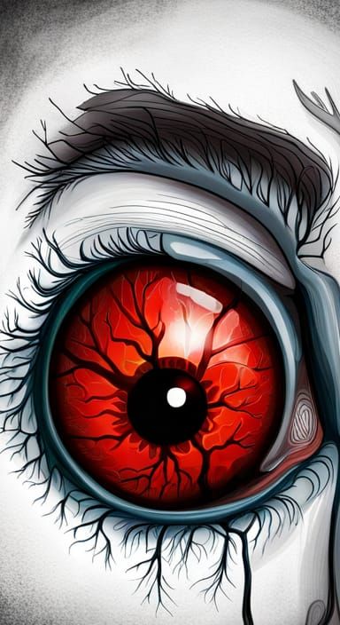 Calligraphic Blood Vessels in Eyeball: Detailed Anatomical A...