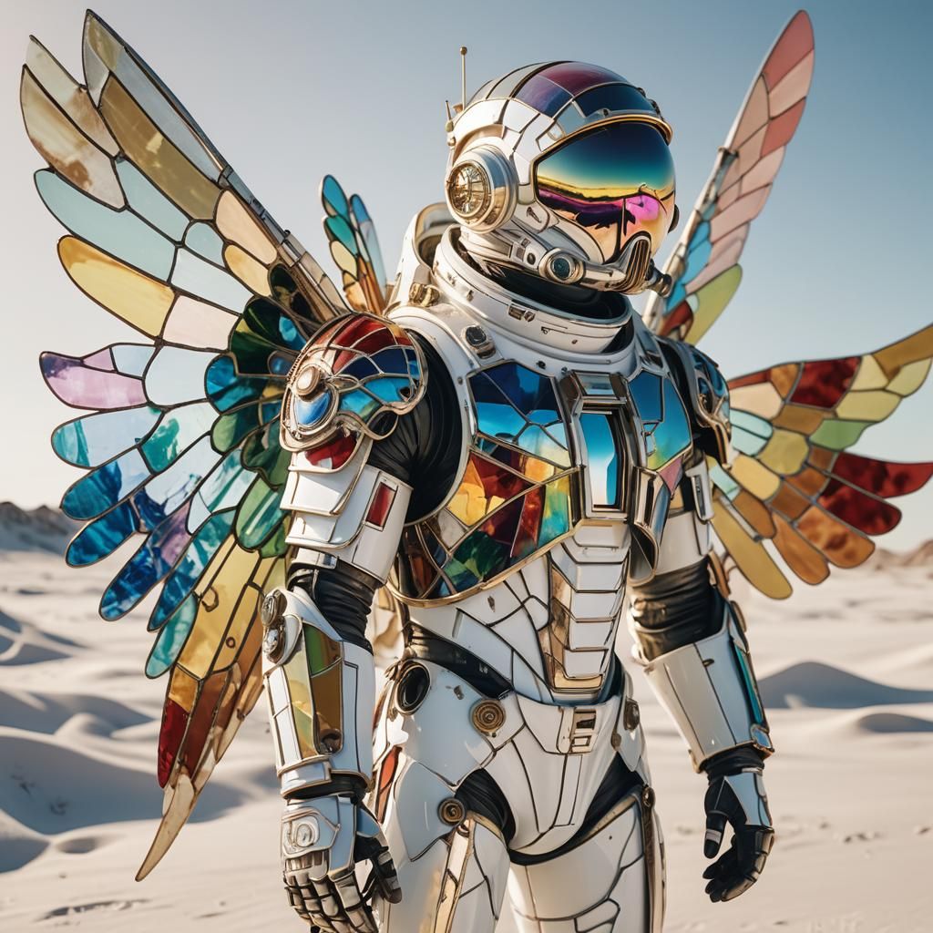 Cyberpunk Warrior Emerges from the Wasteland