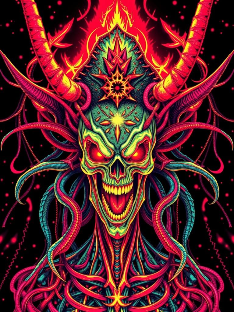 Demonic Chromacrypt Ritual of Tormented Horror