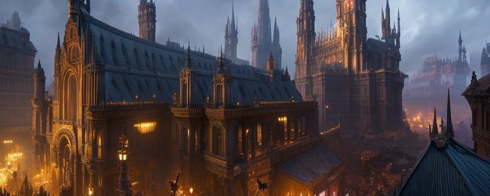 Harry Potter and Hagrid at Leadenhall Market