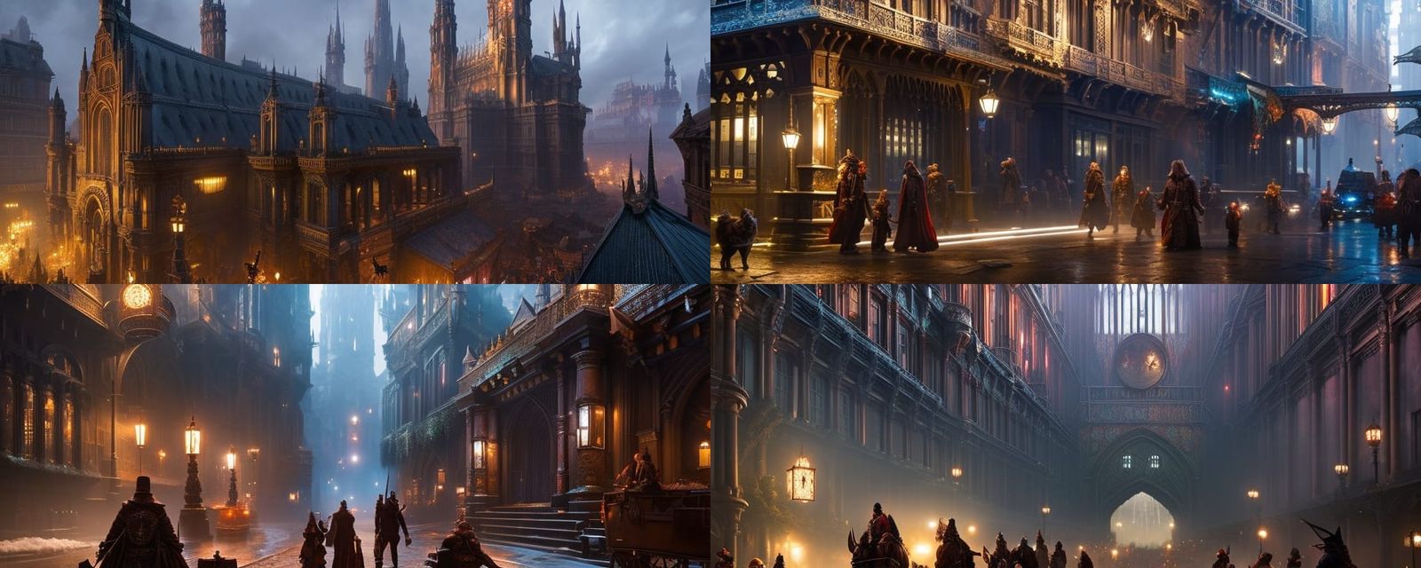 Harry and Hagrid's Quest in Vibrant Leadenhall Market