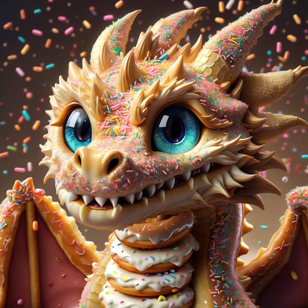 Donut Dragon Masterpiece in Anime Style