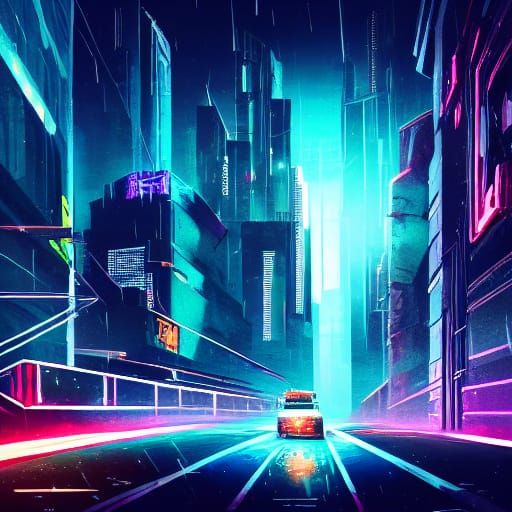 Cyberpunk Judicar Sentient Patrols Domed City