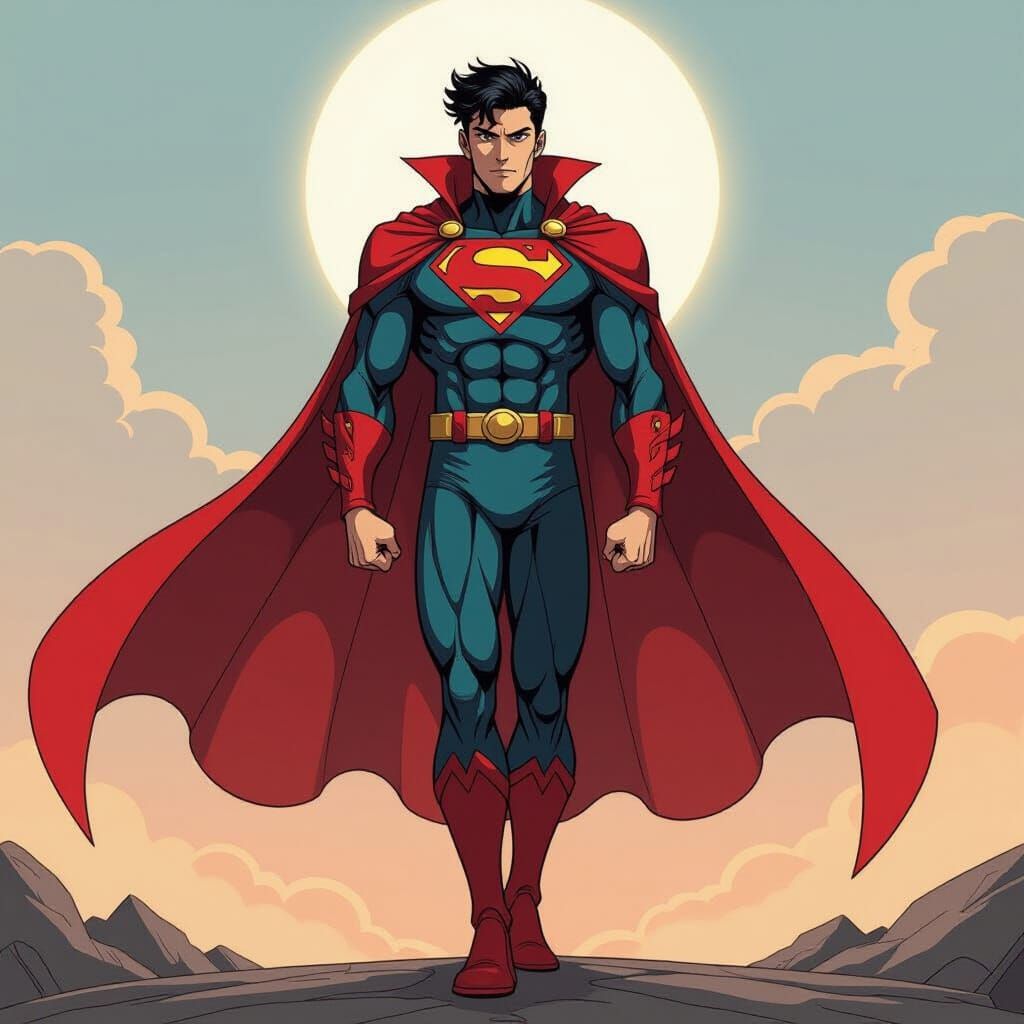 Krypton: Flat Manga Style Anime Art